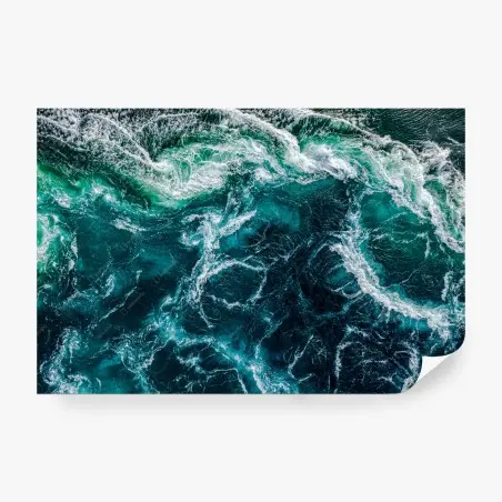 Papier peint abstraction des tourbillons de Saltstraumen – Wallnifity®