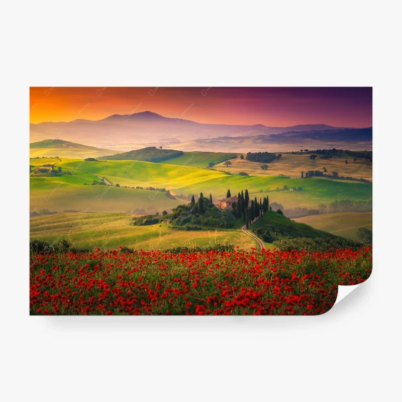 Papier peint havre de paix dans la vallée de Toscane – Wallnifity®