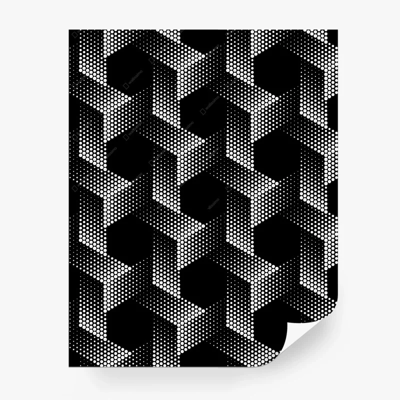 Papier peint motif géométrique en pointillés noir et blanc – Wallnifity® Papier peint motif géométrique en pointillés noir et blanc – Wallnifity®