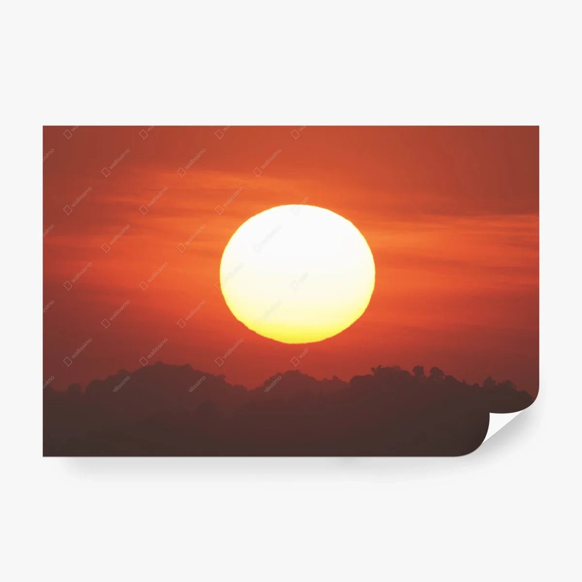 Papier peint soleil couchant sur l'horizon embrasé – Wallnifity® Papier peint soleil couchant sur l'horizon embrasé – Wallnifity®
