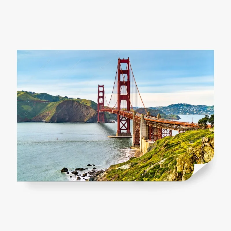 Papier peint vue panoramique du pont Golden Gate à San Francisco – Wallnifity® Papier peint vue panoramique du pont Golden Gate à San Francisco – Wallnifity®