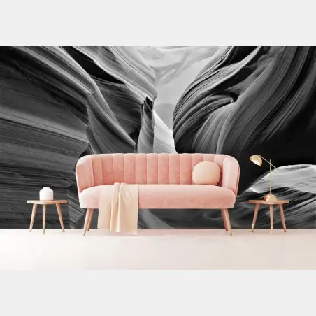 Papier peint vagues de pierre dans un canyon étroit – Wallnifity®