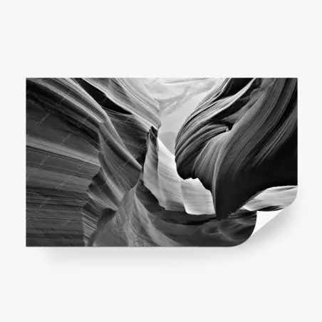 Papier peint vagues de pierre dans un canyon étroit – Wallnifity®