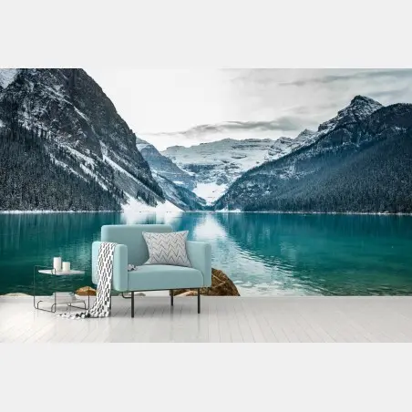 Papier peint paysage serein du lac alpin – Wallnifity®