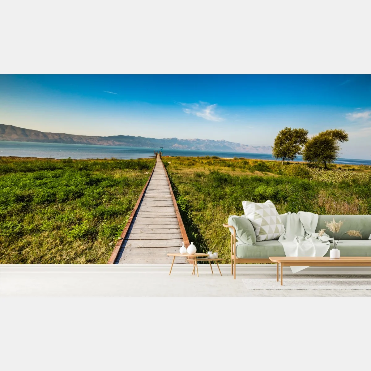 Papier peint promenade vers le lac de Shkodra – Wallnifity® Papier peint promenade vers le lac de Shkodra – Wallnifity®