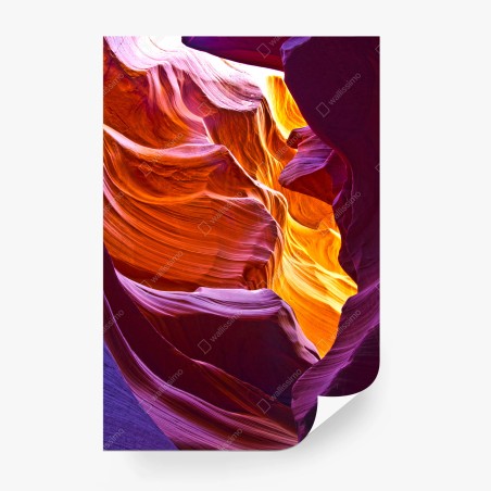 Papier peint murmures de lumière dans un canyon sculpté – Wallnifity®