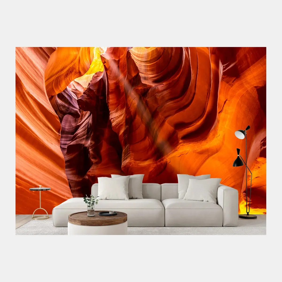 Papier peint canyon sculpté par la lumière d'Upper Antelope Canyon, Arizona – Wallnifity®