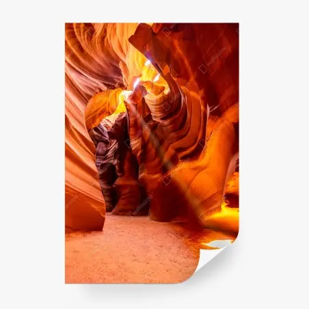 Papier peint canyon sculpté par la lumière d'Upper Antelope Canyon, Arizona – Wallnifity®