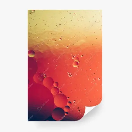 Papier peint rêverie de bulles orangées – Wallnifity®