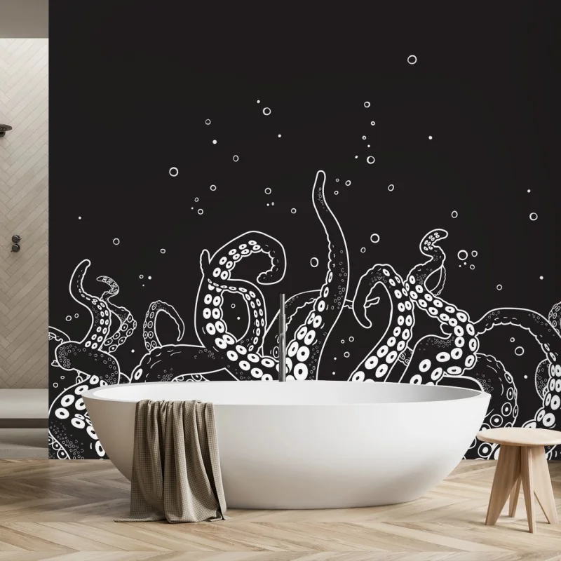 Papier peint tentacules abyssales – Wallnifity®