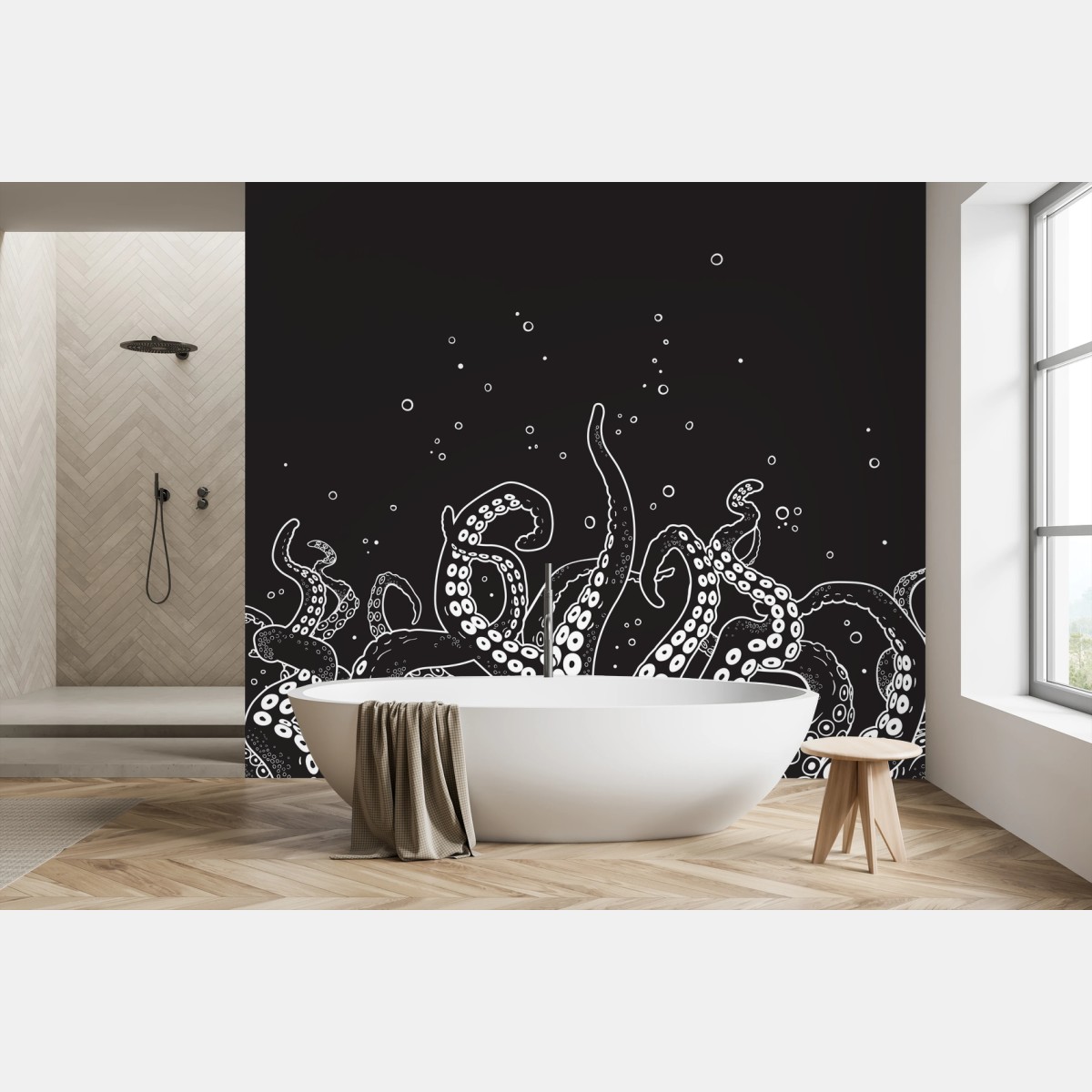 Papier peint tentacules abyssales – Wallnifity®