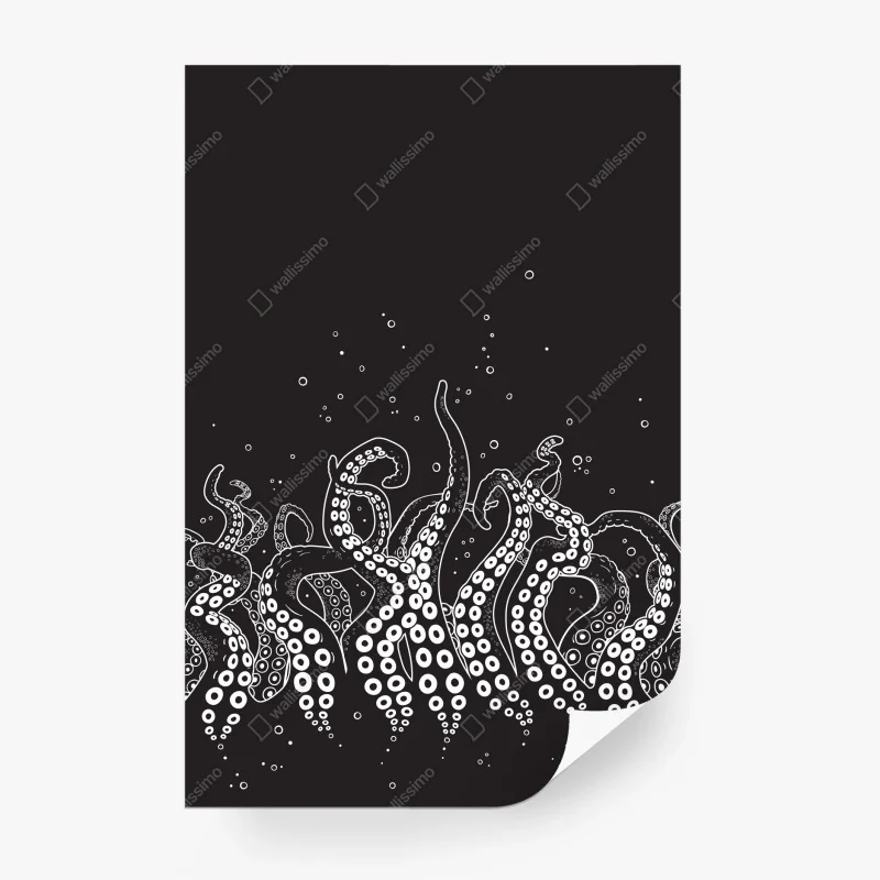 Papier peint tentacules abyssales – Wallnifity®