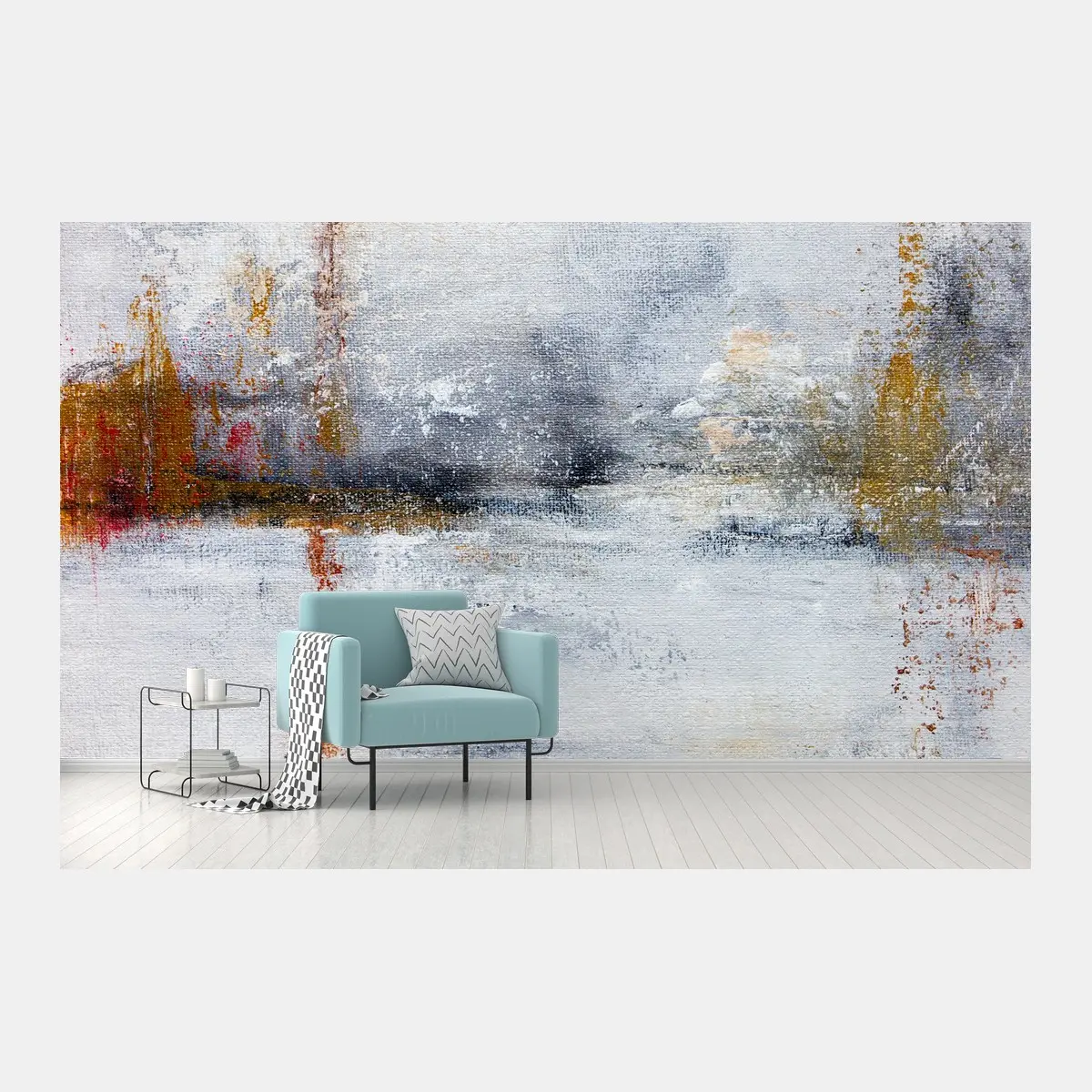 Papier peint brumes et reflets dorés – Wallnifity®