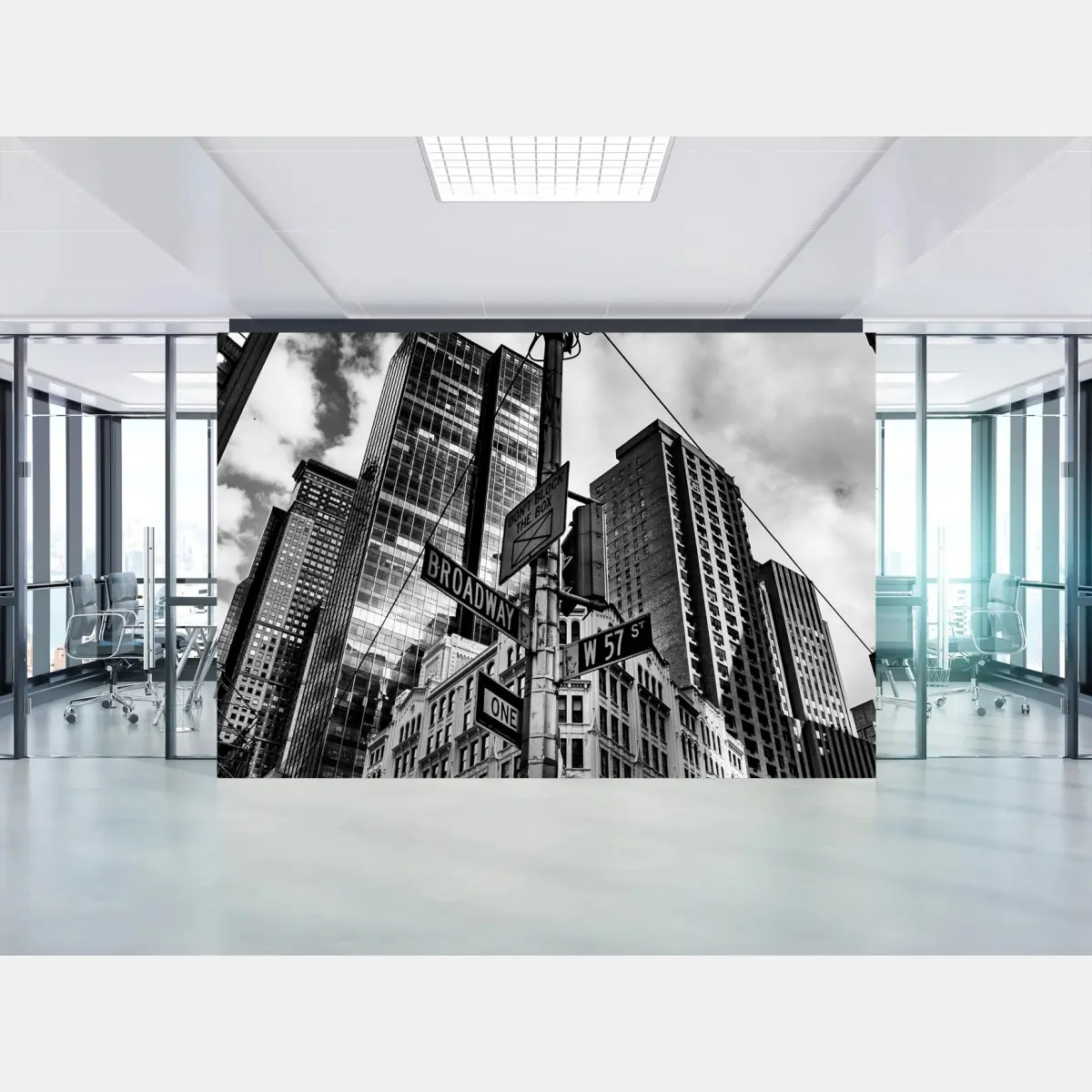 Papier peint perspective urbaine sur Broadway – Wallnifity®