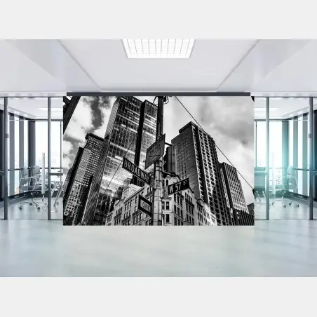 Papier peint perspective urbaine sur Broadway – Wallnifity®