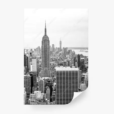 Papier peint horizon de New York dominé par l'Empire State Building – Wallnifity®