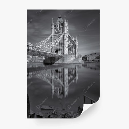 Papier peint reflet majestueux du pont de Londres – Wallnifity®