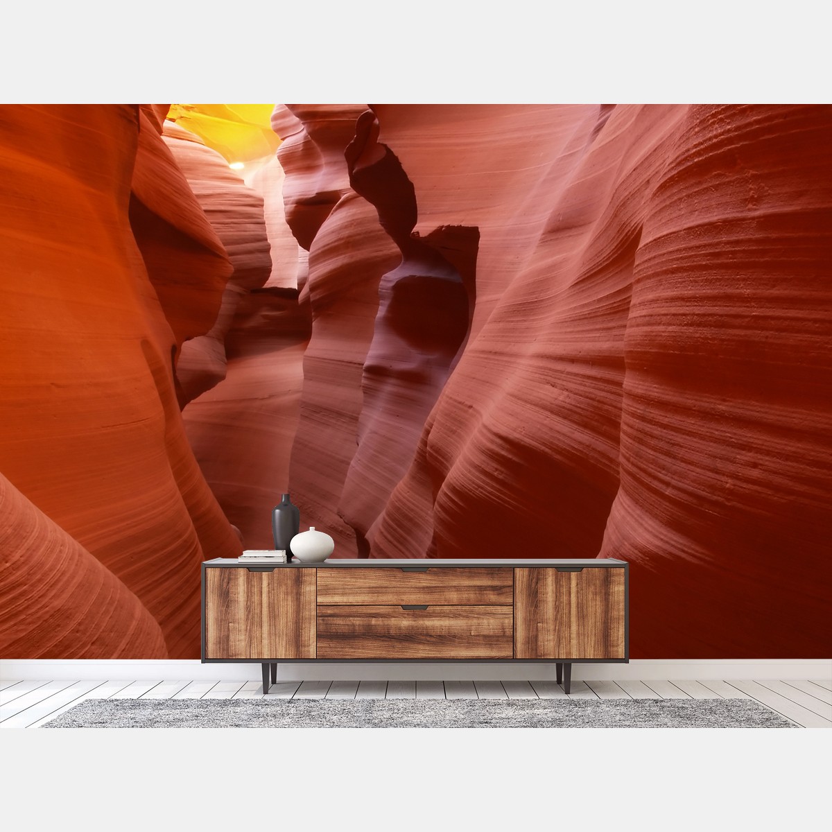 Papier peint canyon sculpté aux teintes ocres – Wallnifity®