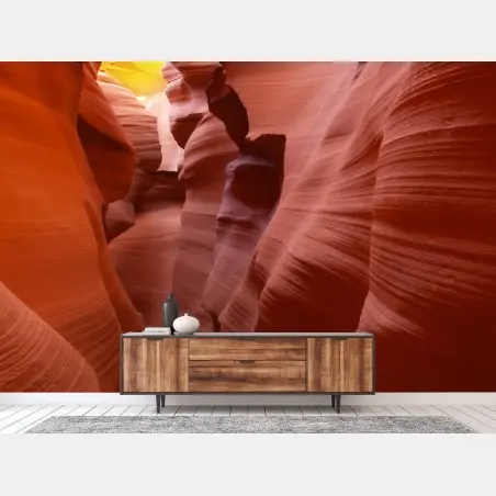 Papier peint canyon sculpté aux teintes ocres – Wallnifity®