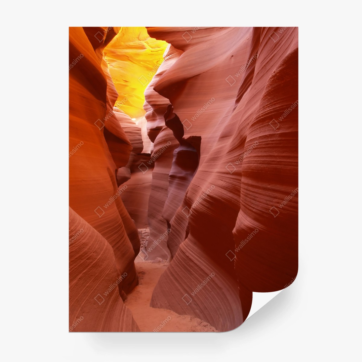 Papier peint canyon sculpté aux teintes ocres – Wallnifity®