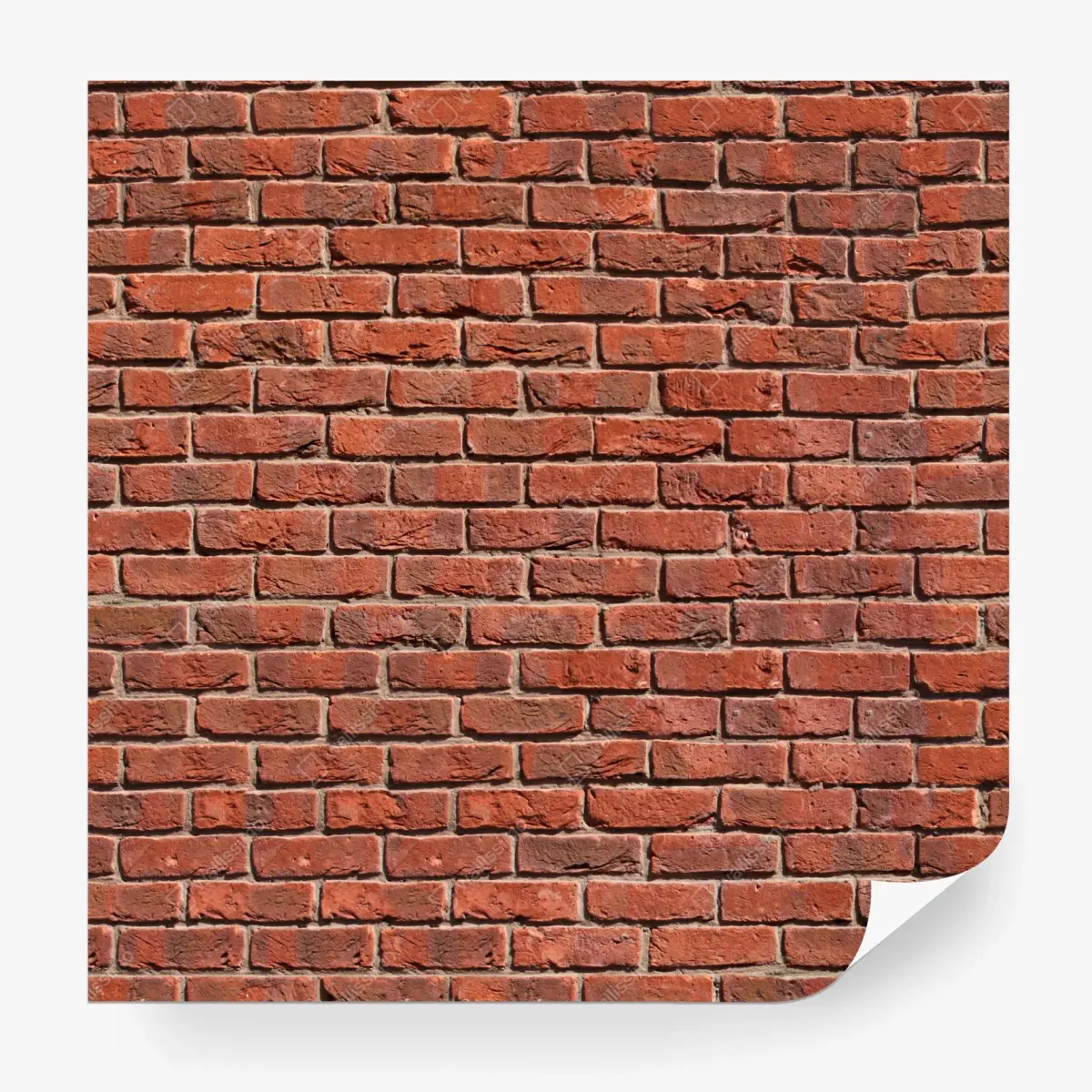 Papier peint mur de briques rouges texturé et répétitif – Wallnifity®