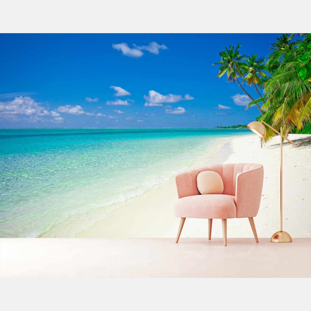 Papier peint plage tropicale aux eaux turquoise – Wallnifity® Papier peint plage tropicale aux eaux turquoise – Wallnifity®