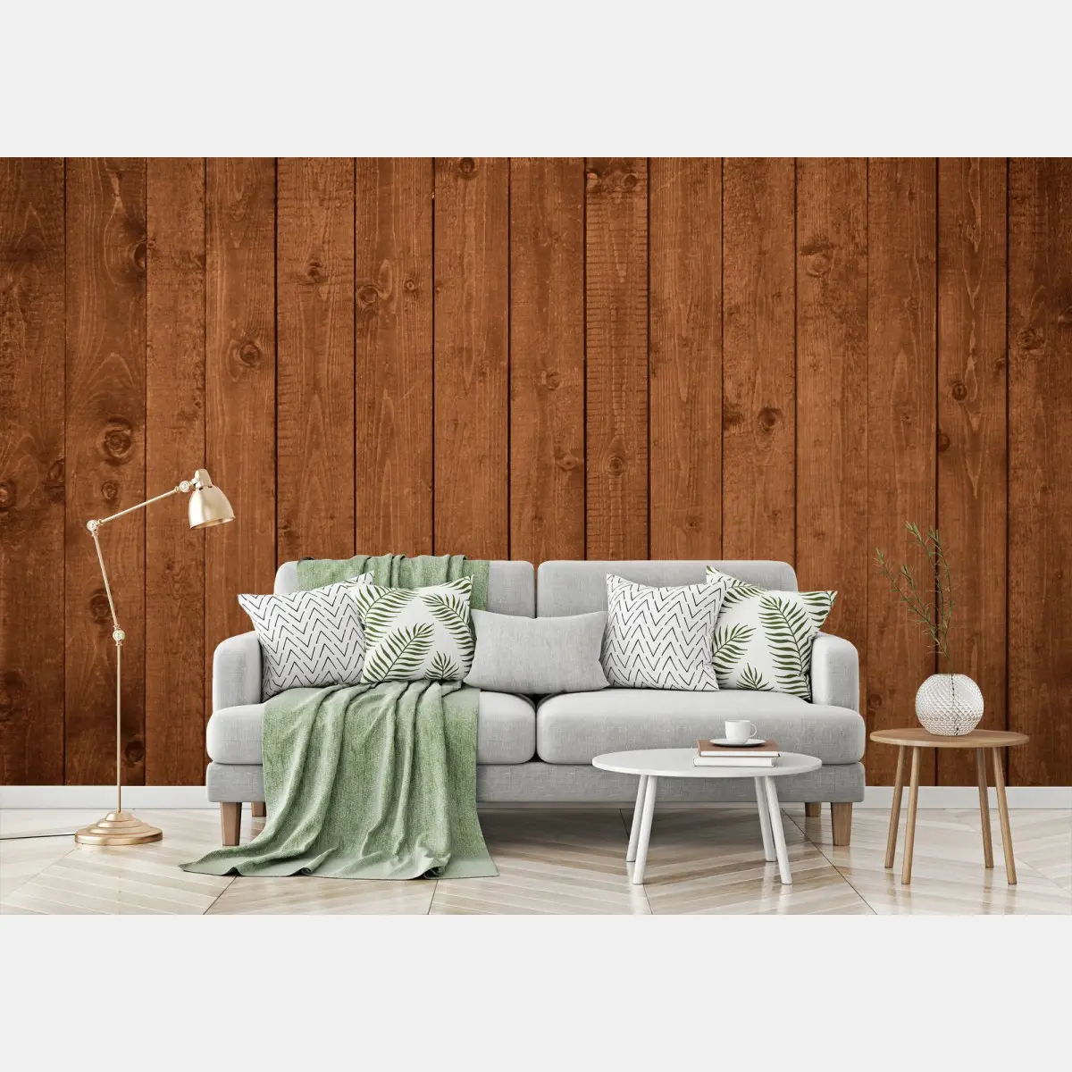 Papier peint fond mural en bois rustique – Wallnifity®