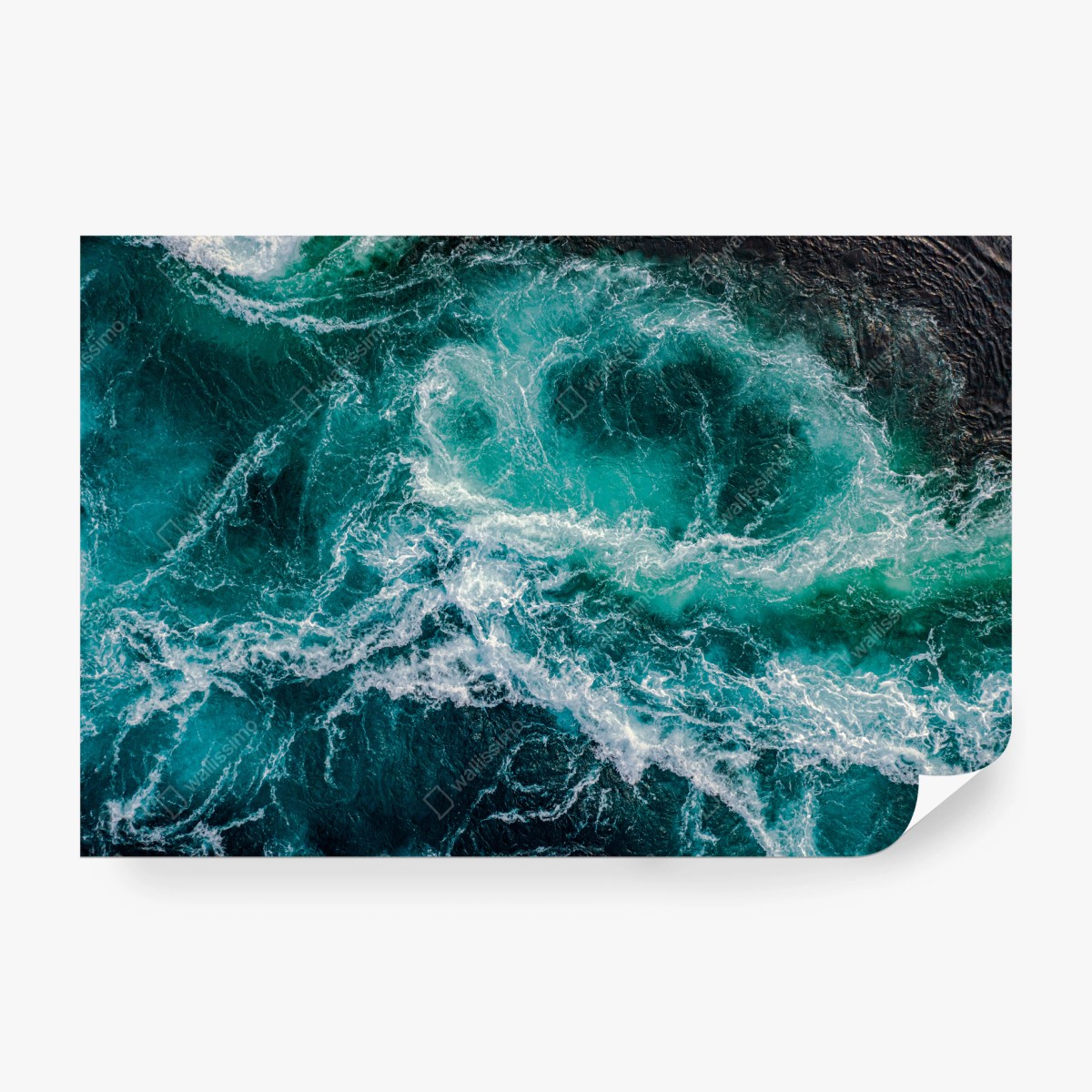 Papier peint maelström de Saltstraumen, danse des vagues – Wallnifity®