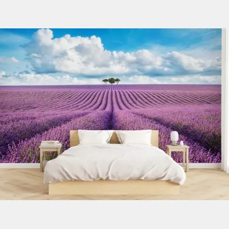 Papier peint horizon de lavande en Provence – Wallnifity®