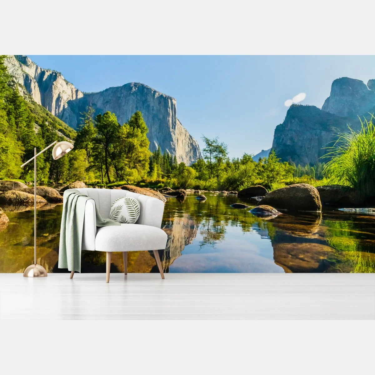 Papier peint val de Yosemite au reflet cristallin – Wallnifity® Papier peint val de Yosemite au reflet cristallin – Wallnifity®