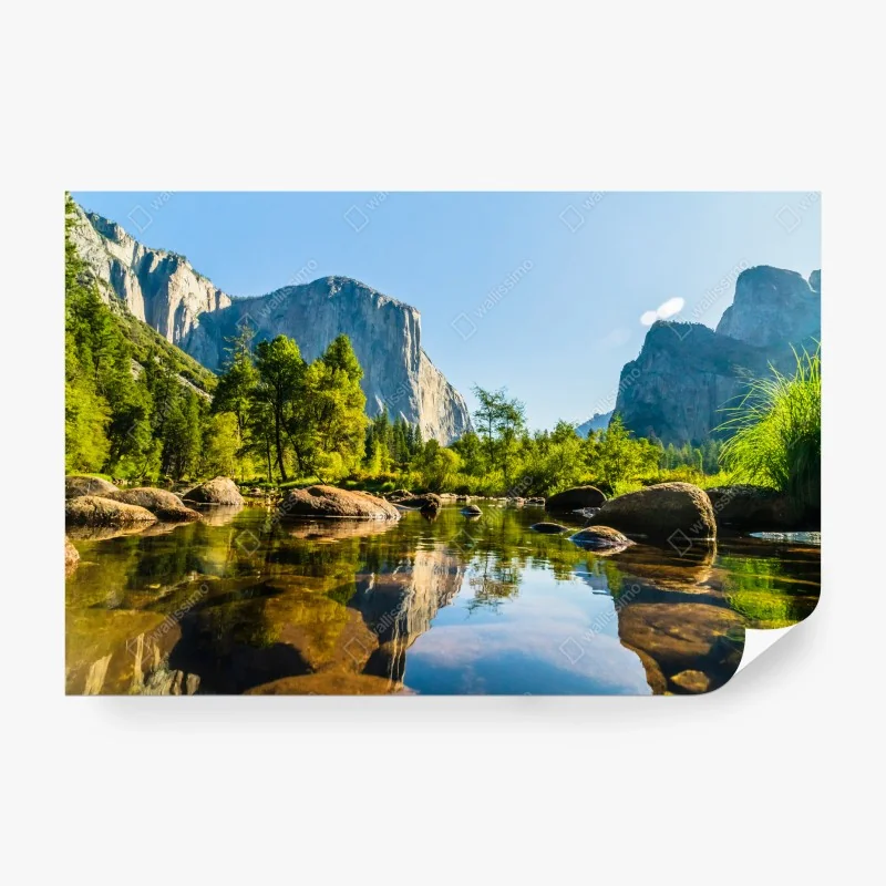 Papier peint val de Yosemite au reflet cristallin – Wallnifity® Papier peint val de Yosemite au reflet cristallin – Wallnifity®