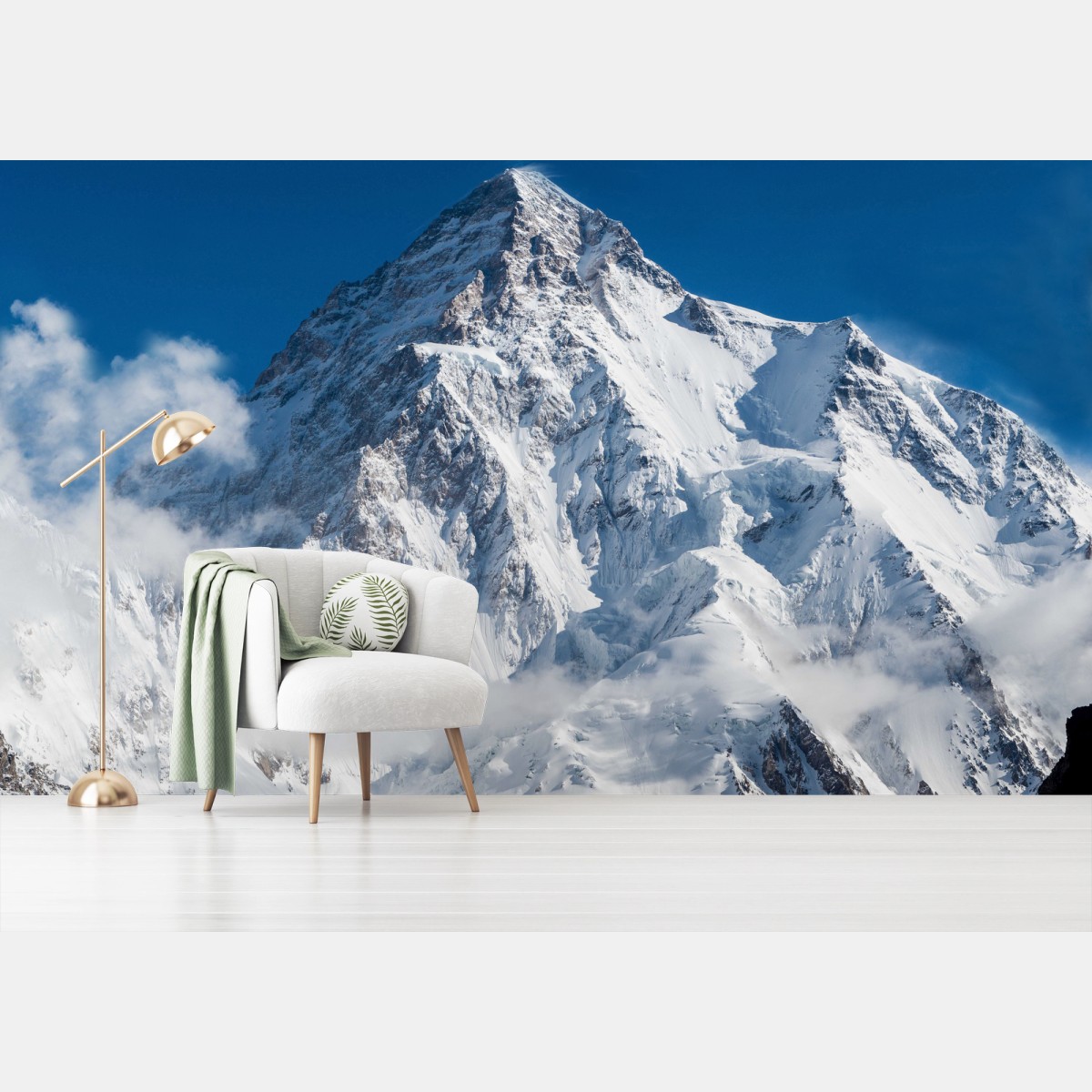 Papier peint sommet enneigé majestueux – Wallnifity®