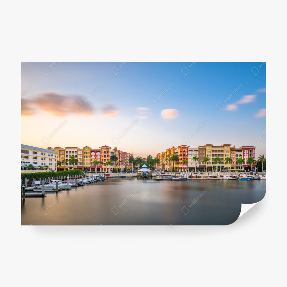 Papier peint coucher de soleil à Naples, Floride - front de mer coloré – Wallnifity®
