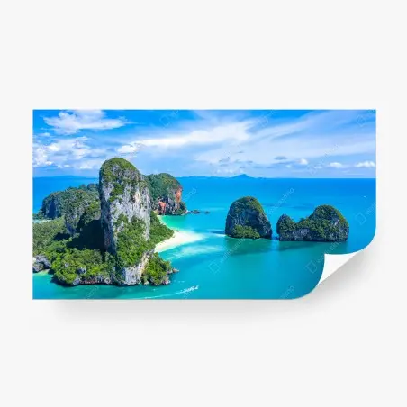 Papier peint paradis côtier de Krabi – Wallnifity®
