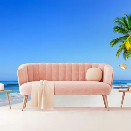Papier peint paysage de plage tropicale au soleil – Wallnifity®