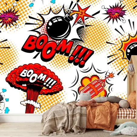 Papier peint explosions pop art colorées – Wallnifity®