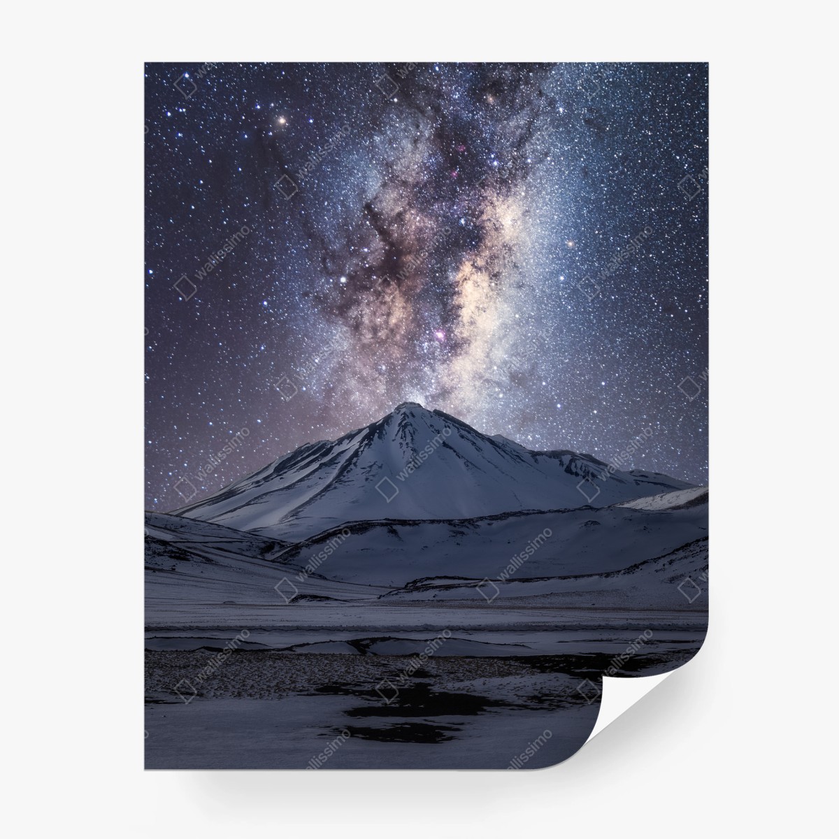 Papier peint montagne sous la voie lactée – Wallnifity® Papier peint montagne sous la voie lactée – Wallnifity®