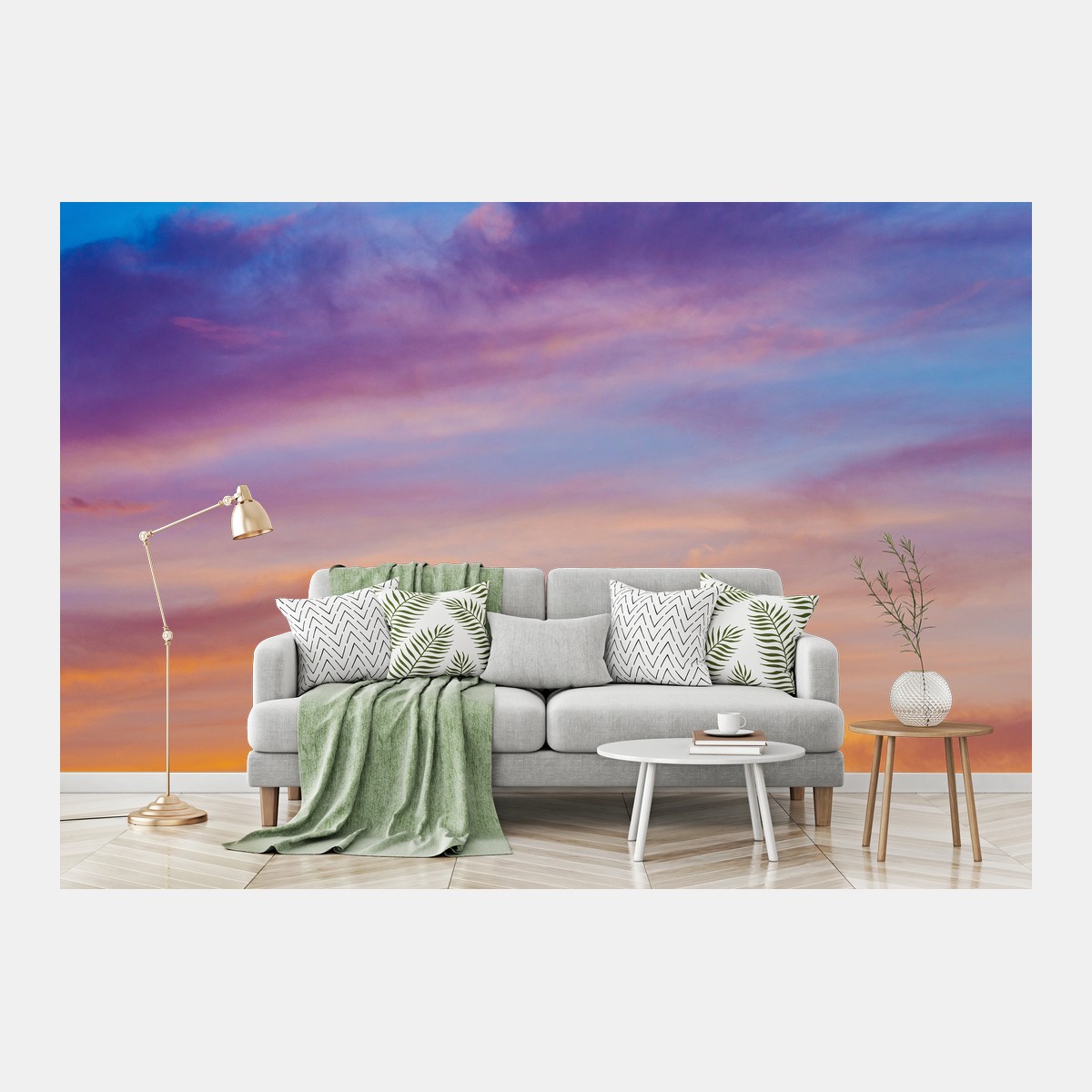 Papier peint ciel pastel au coucher de soleil – Wallnifity®