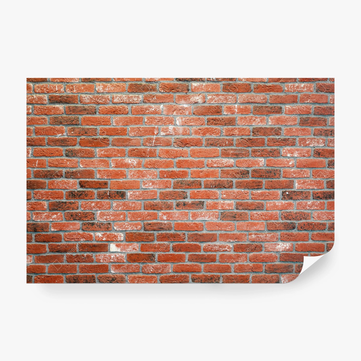 Papier peint mur de briques rouges rustique – Wallnifity®