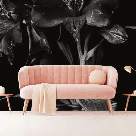 Papier peint bouquet en clair-obscur – Wallnifity®