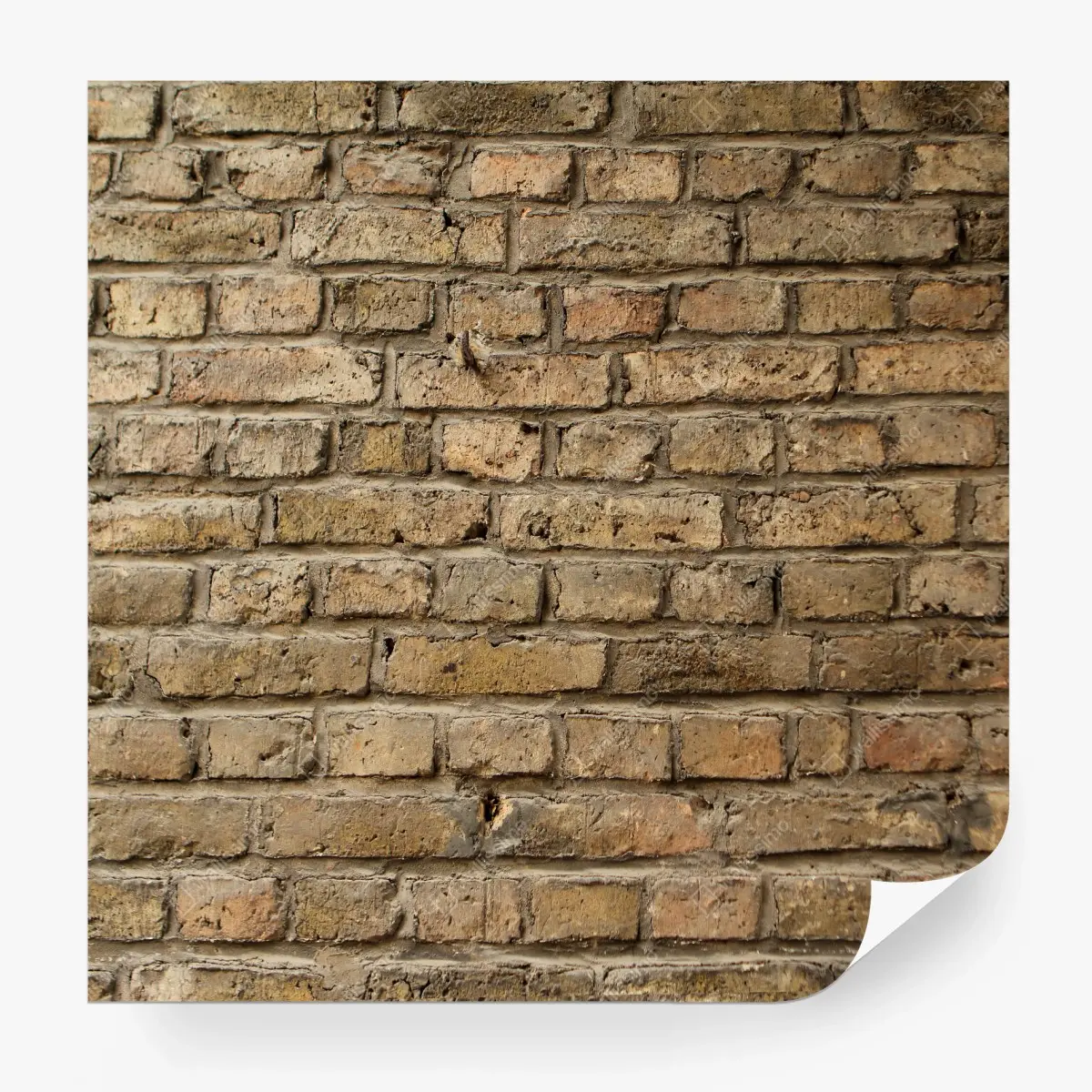 Papier peint texture de mur en brique ancienne effet rustique – Wallnifity®