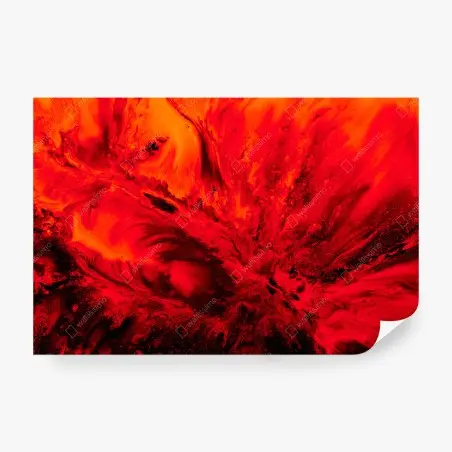 Papier peint éruption rubis et vague écarlate – Wallnifity®