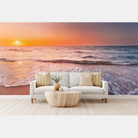 Papier peint coucher de soleil à Zeeland – Wallnifity®