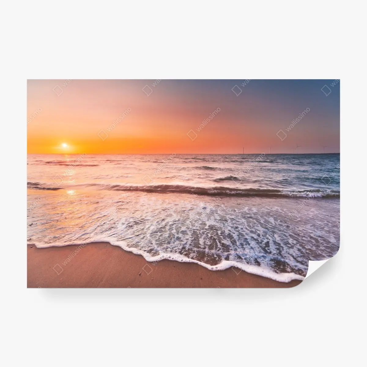 Papier peint coucher de soleil à Zeeland – Wallnifity®