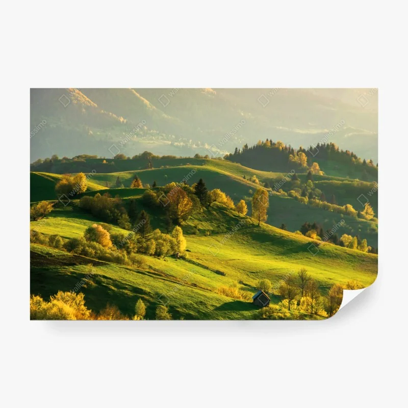 Papier peint douceur des collines au coucher du soleil – Wallnifity® Papier peint douceur des collines au coucher du soleil – Wallnifity®