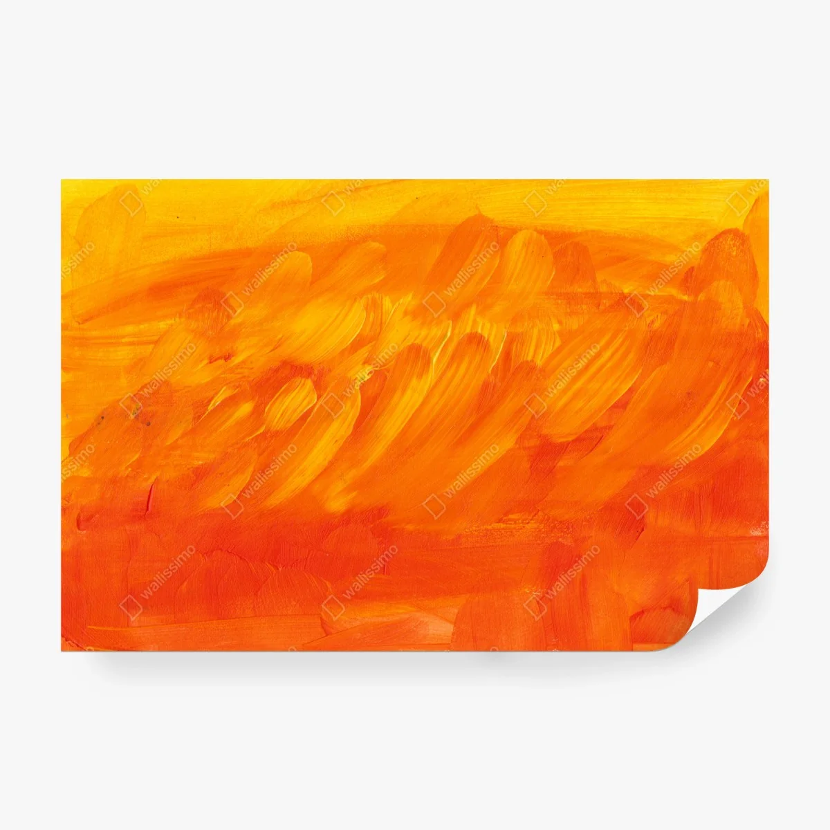 Papier peint abstraction lumineuse orange et jaune – Wallnifity®