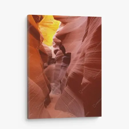 Tableau sur toile canyon sculpté aux teintes ocres – Wallnifity®