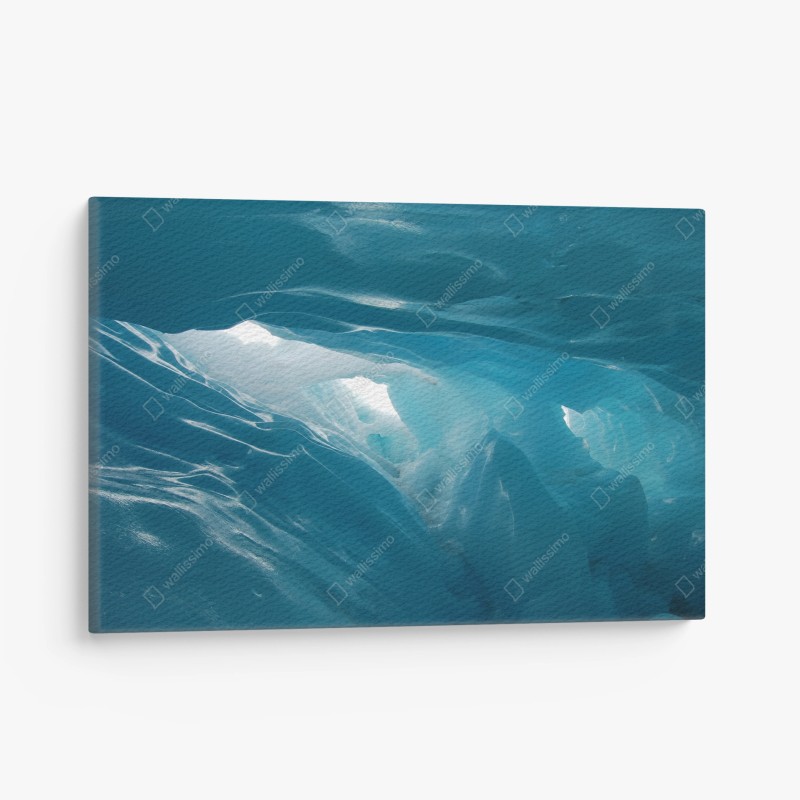 Tableau sur toile grotte de glace bleue lumineuse – Wallnifity® Tableau sur toile grotte de glace bleue lumineuse – Wallnifity®