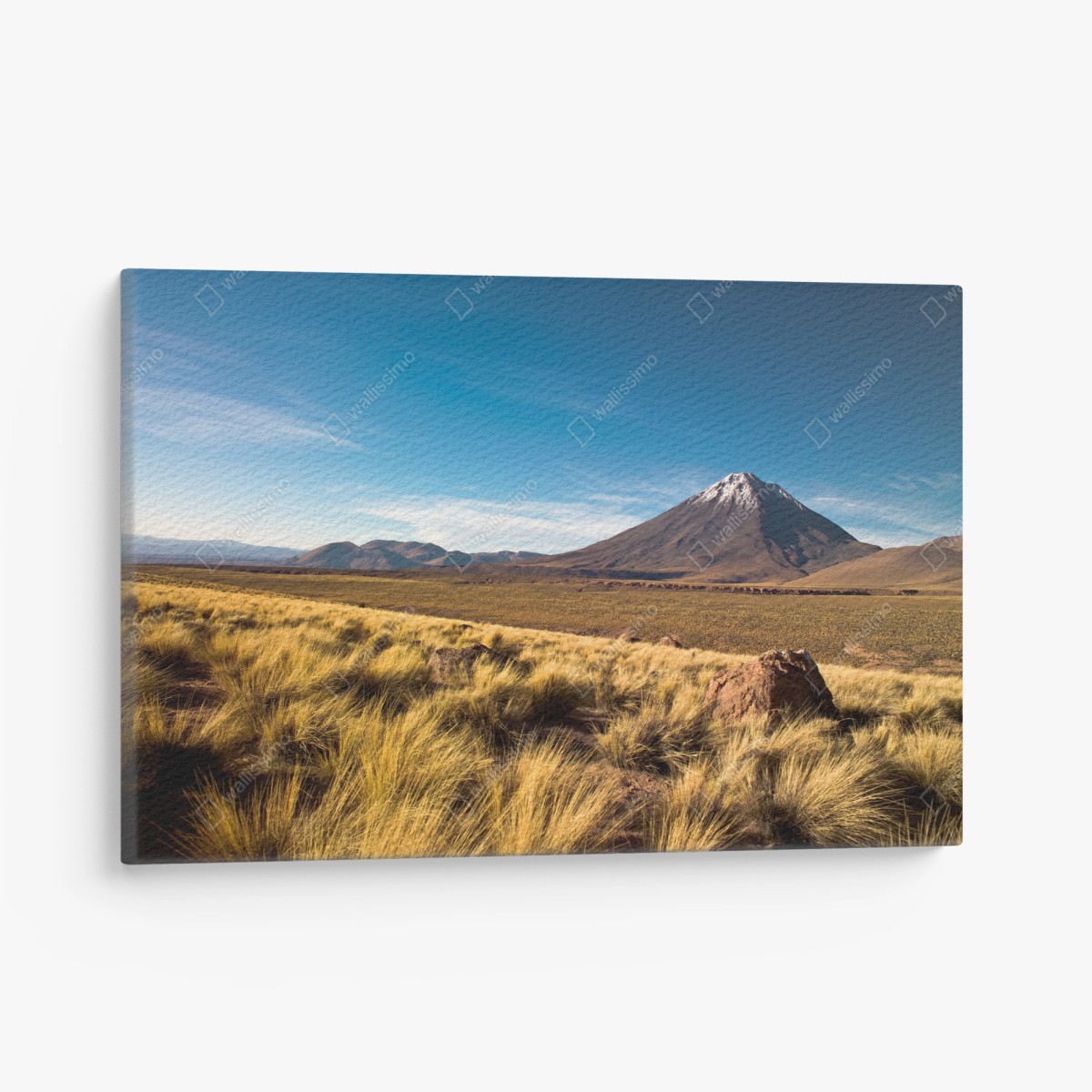 Tableau sur toile panorama du volcan Licancabur dans le désert d'Atacama – Wallnifity®