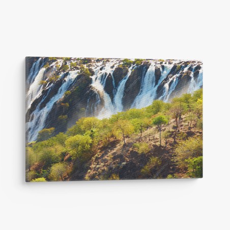 Tableau sur toile panorama de la cascade de Ruacana à la frontière Angola-Namibie – Wallnifity®